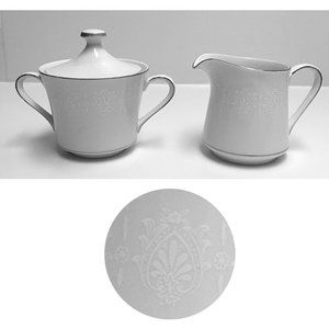 Crown Empire Vtg Princess Fine China Creamer/Sugar
